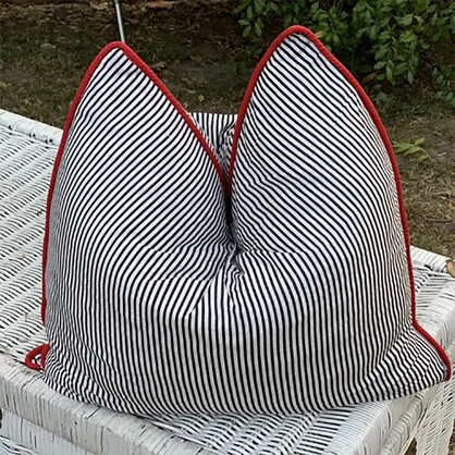 'Blissful Getaway' 100% Handmade Cotton Cushion Cover