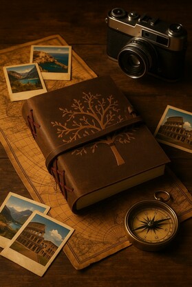Handmade Vintage Journal - Heritage Heirloom Recycled Paper
