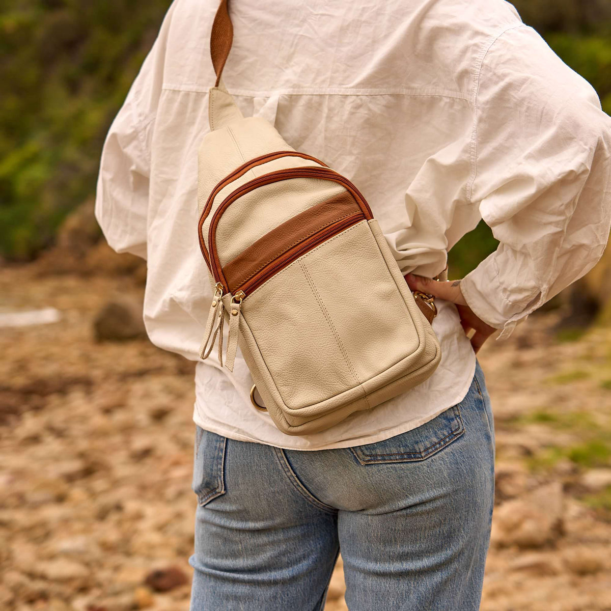Premium Genuine Leather Crossbody Bag for Women