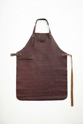 Brown Espresso Leather Apron - Signature Premium Work Apron