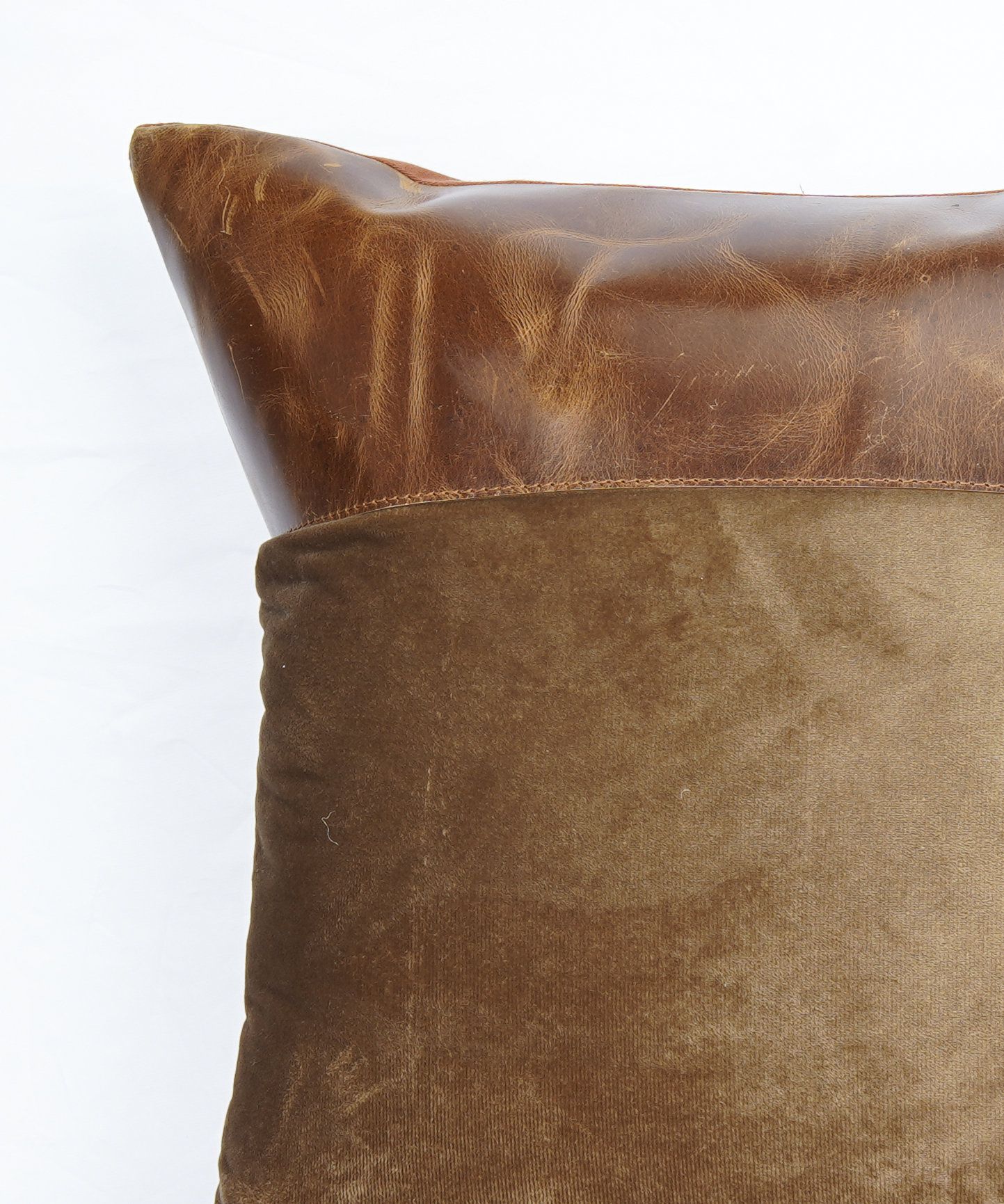 Wholesale Melbourne Co Genuine Leather Cushion Pillow Cover Tan