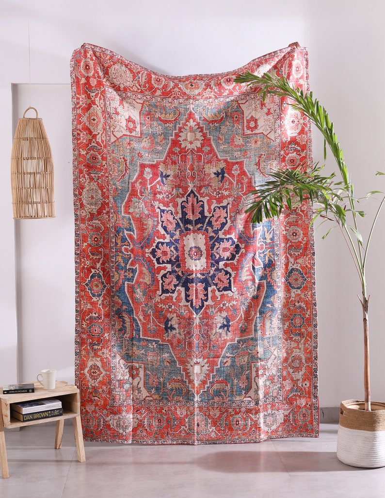 Boho Rug | Moroccan Turkish Rug | Large Area Rug | Kilim rug | Rugs For Living Room, Oriental Rug | Carpet | Gift | Home Décor - RG02