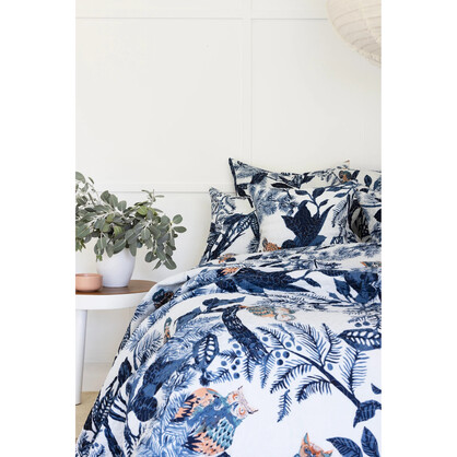 Floral Cotton Quilt Throw Bedspread Block Print Quilt Indian Quilt Comforter Duvet Cover Quilt Gift - Blue Owl-QT06