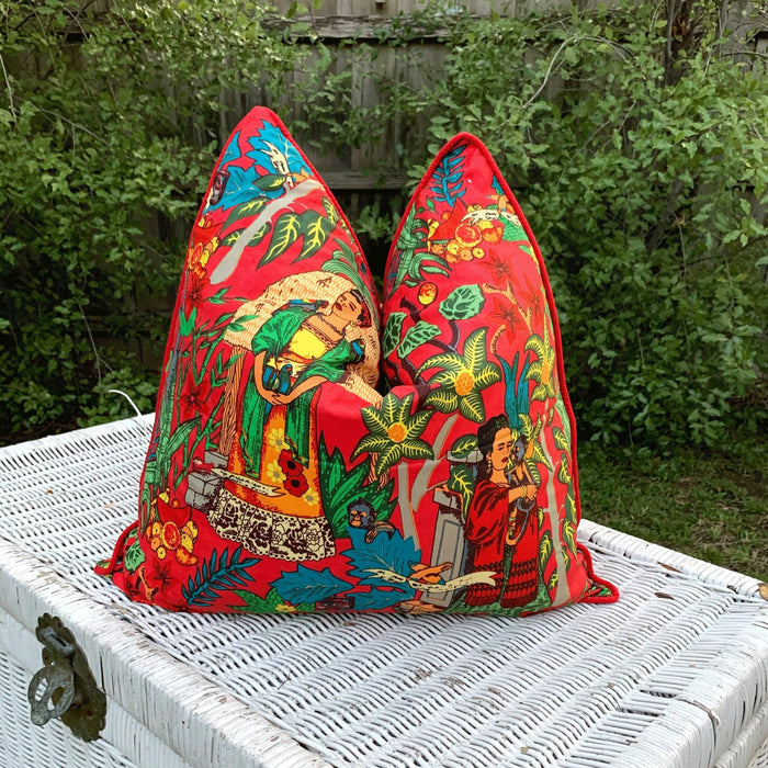 Cultura Mexicana Cotton Cushion Cover - Bohemian Inspired