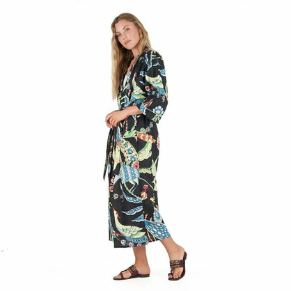 Frida Cotton Kimono Bathrobe Nightwear Dressing Gown