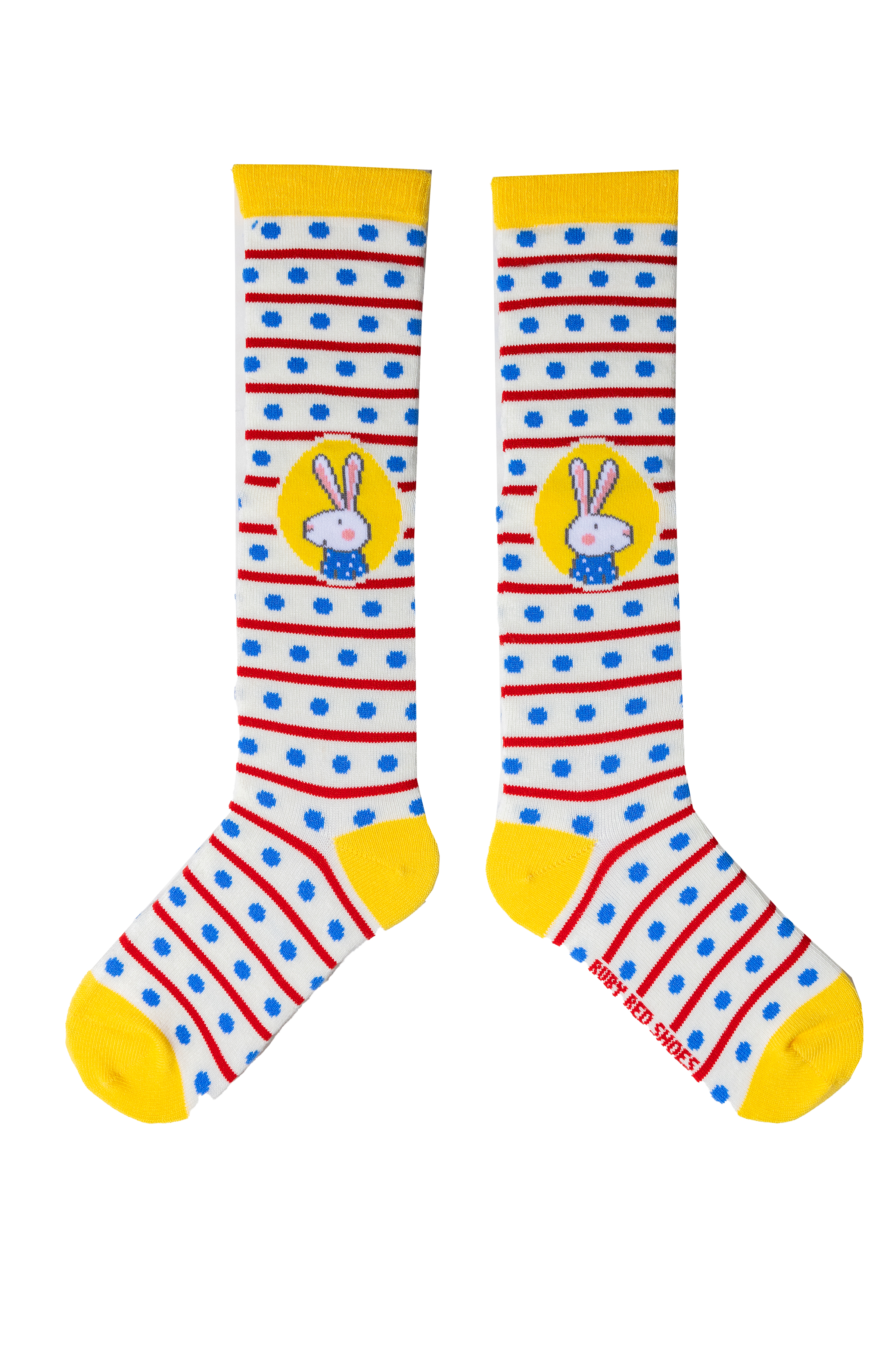 Ruby Red Shoes - 'Ruby's Paris Spots And Stripes' - Knee High 4-7