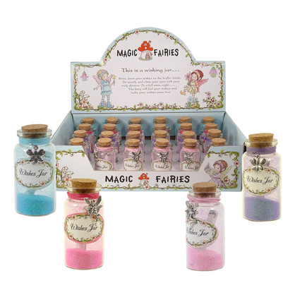 Magic Fairy Wishes Jar w/Fairy Dust & Charm