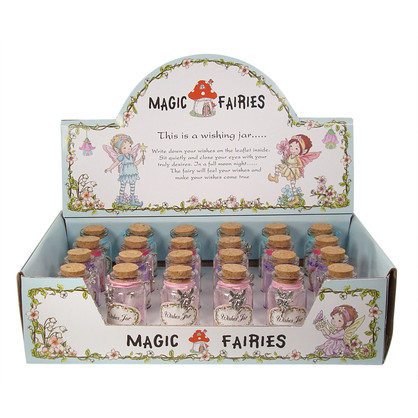 Magic Fairy Wishes Jar w/Fairy Dust & Charm