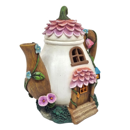 Solar Blossom Teapot Fairy House