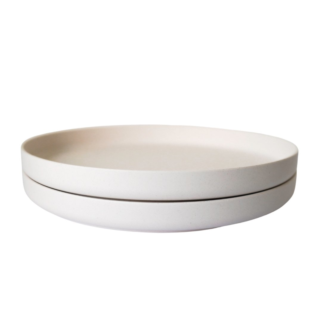 EcoCubs Bamboo Plates. 100% plant-based. Natural White