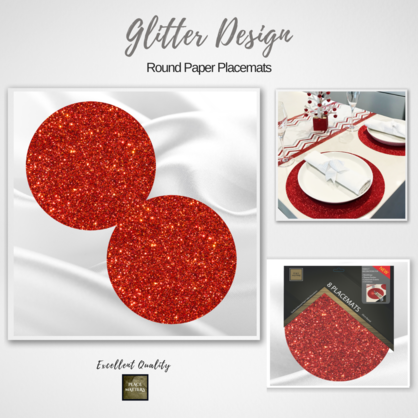 Glitter Round Placemats