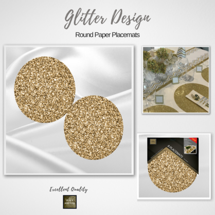 Glitter Round Placemats
