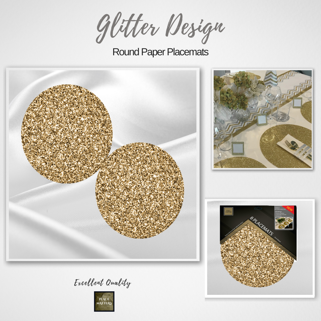 Glitter Round Placemats