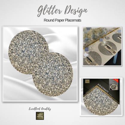 Glitter Round Placemats