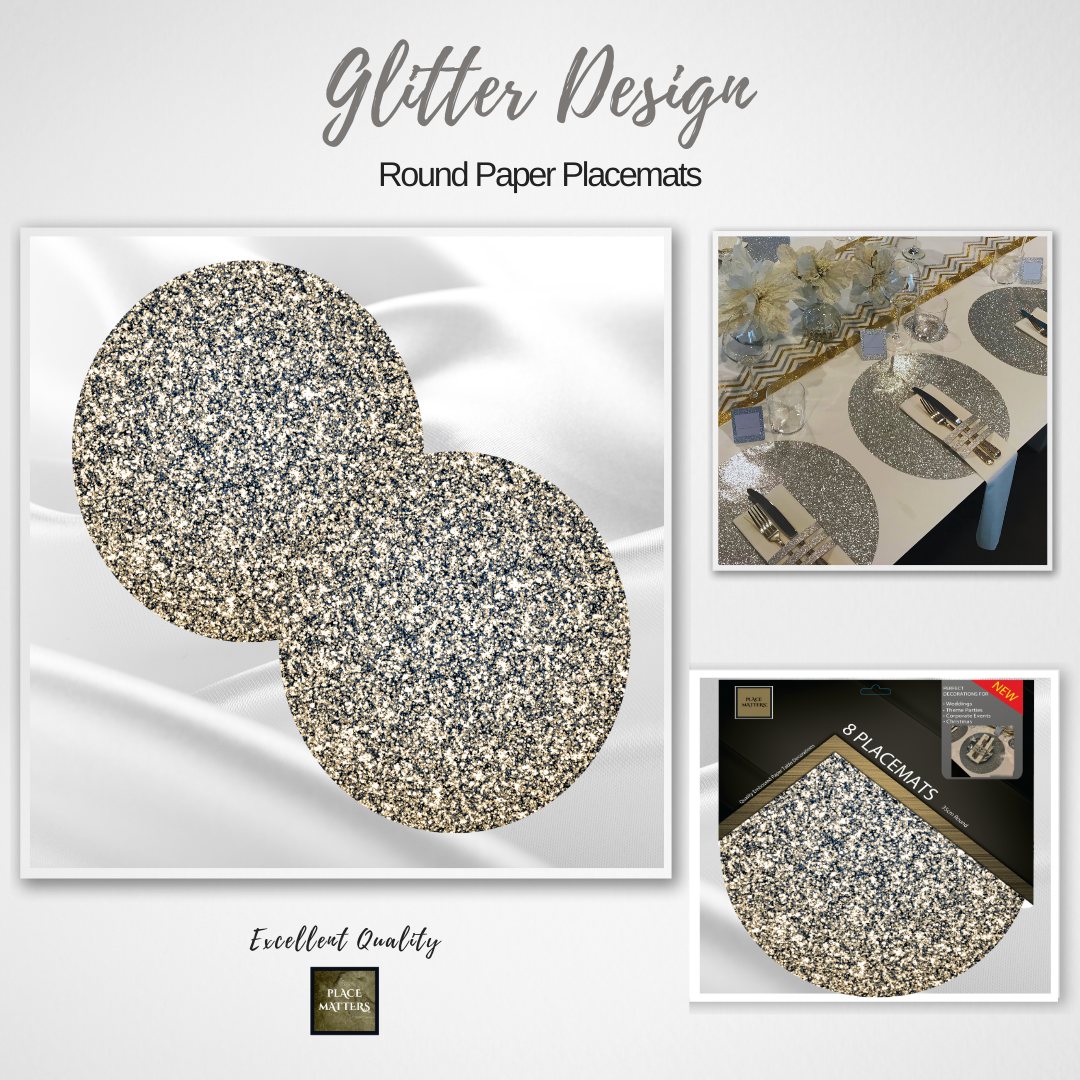 Glitter Round Placemats