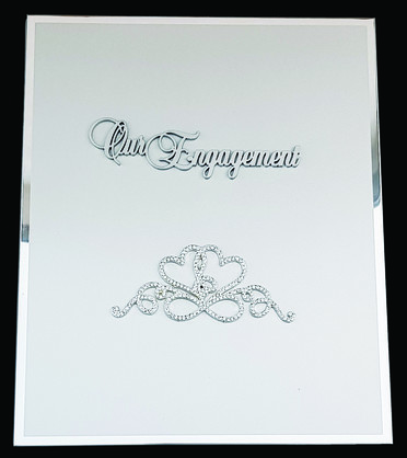 DESIGNER ENGAGEMENT ALUMINUM PHOTO ALBUM HEART OF ETERNITY