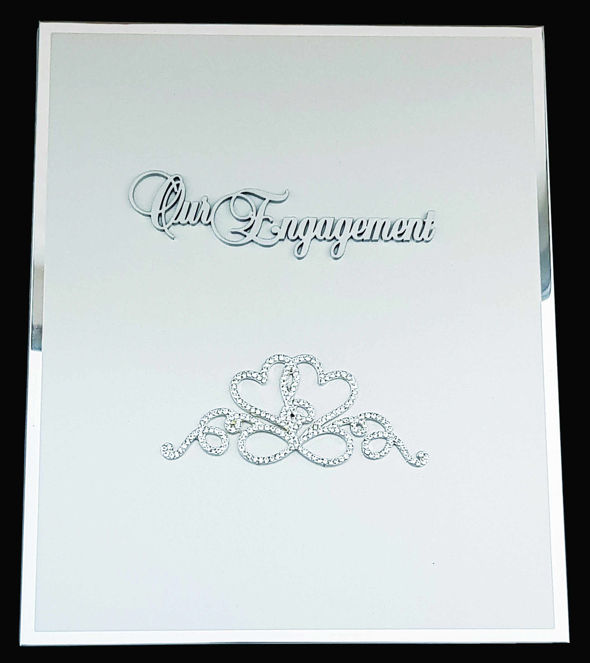 DESIGNER ENGAGEMENT ALUMINUM PHOTO ALBUM HEART OF ETERNITY