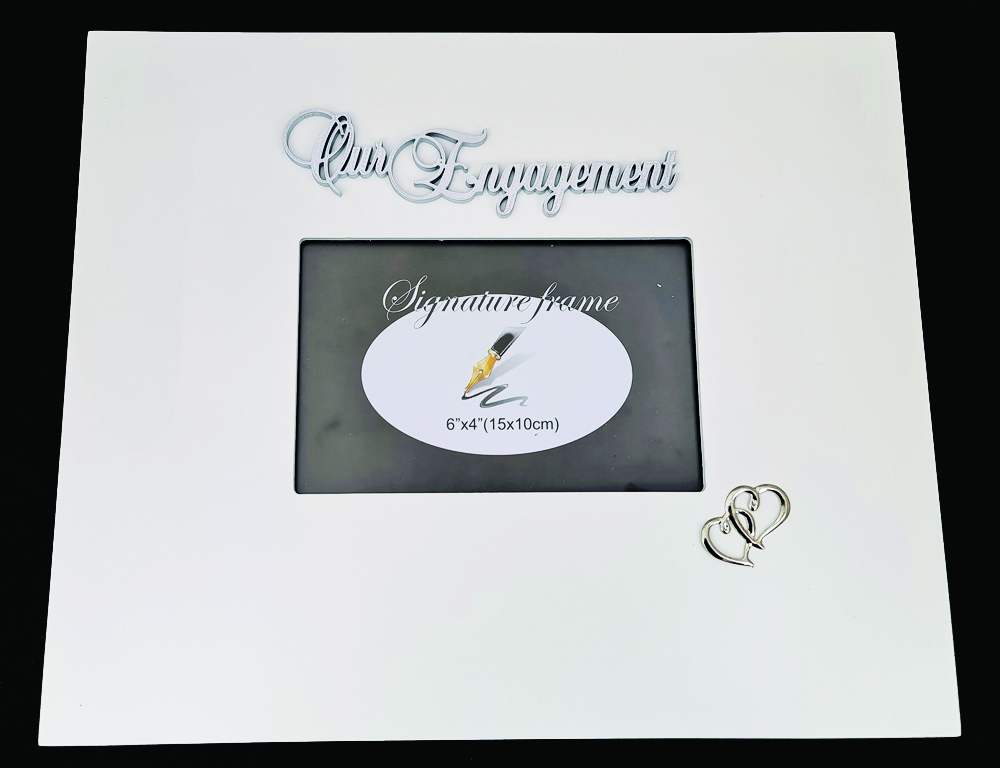 PREMIUM WOODEN SIGNATURE FRAME & PEN ENGAGEMENT