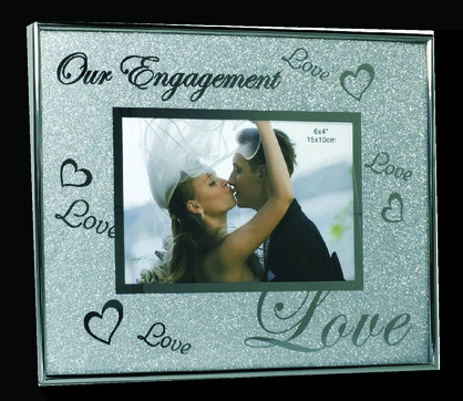 ENGAGEMENT GLITTER FRAME