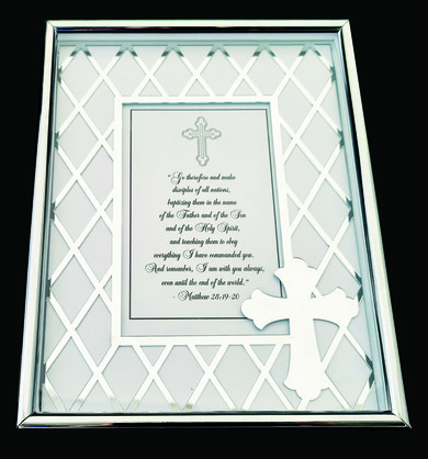 DESIGNER EXQUISITE METAL FRAME CROSS 4x6