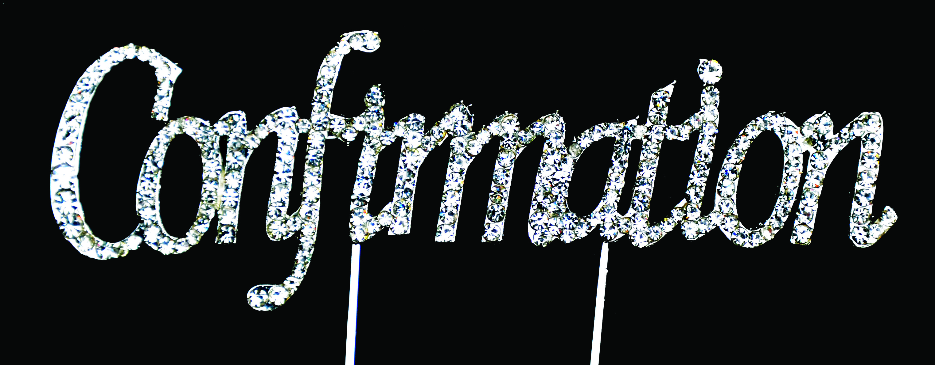 DIAMOND CAKE TOPPER CONFIRMATION 12CM