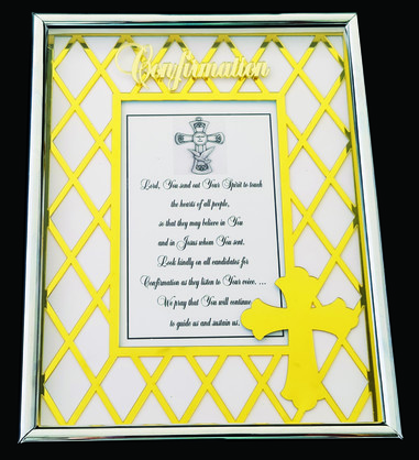 DESIGNER EXQUISITE METAL FRAME CONFIRMATION GOLD 4x6