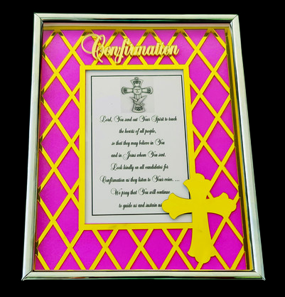 DESIGNER EXQUISITE METAL FRAME CONFIRMATION GOLD/PINK 4x6