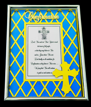 DESIGNER EXQUISITE METAL FRAME CONFIRMATION GOLD/BLUE 4x6