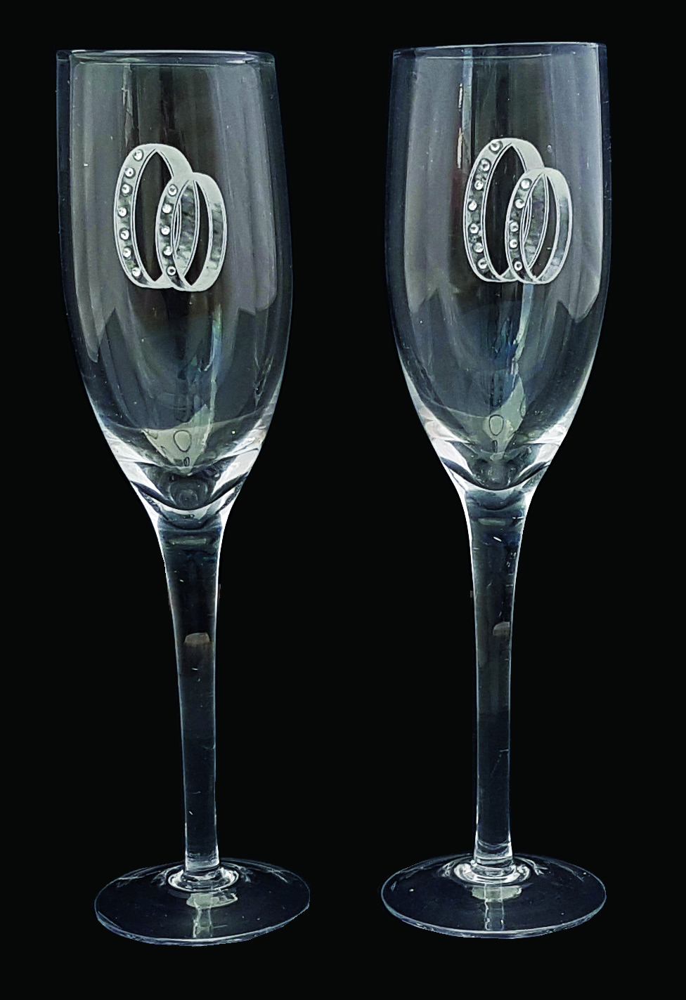 TOASTING GLASSES DOUBLE RING