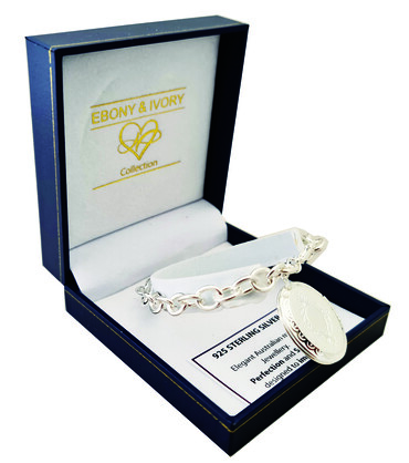 DESIGNER 925 STERLING SILVER LOCKET BRACELET EI-SS-BR9