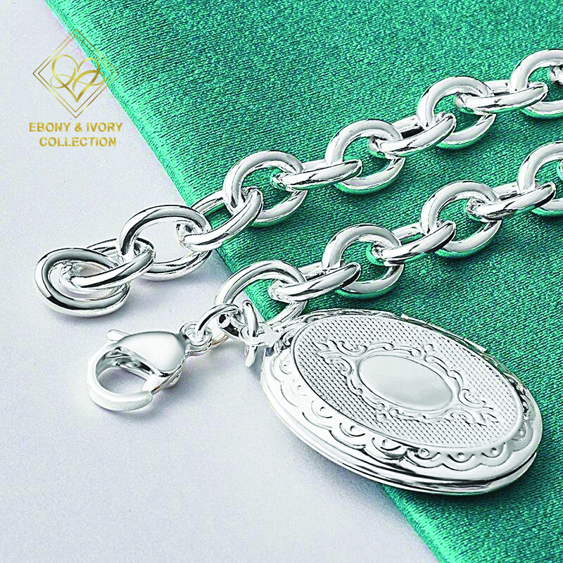 DESIGNER 925 STERLING SILVER LOCKET BRACELET EI-SS-BR9