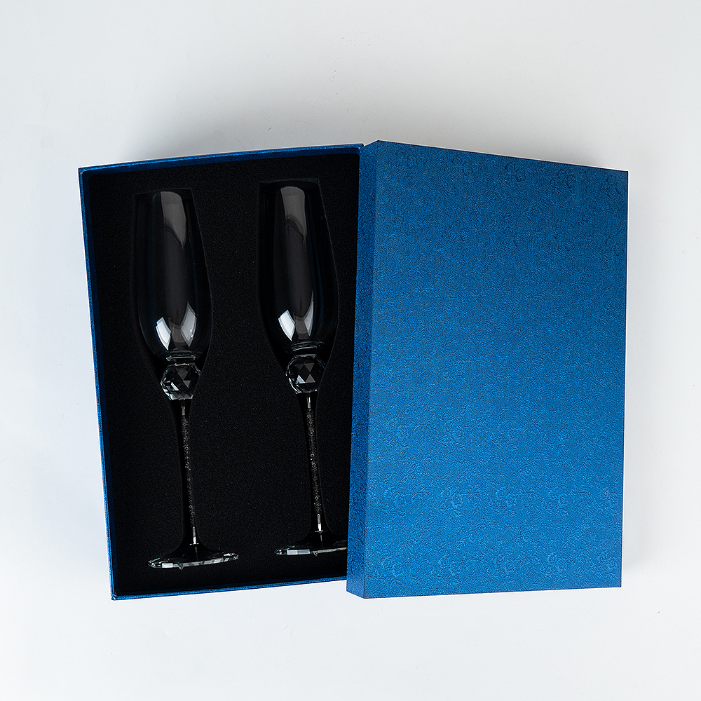 PREMIUM CHAMPAGNE FLUTES - CRYSTAL BALL