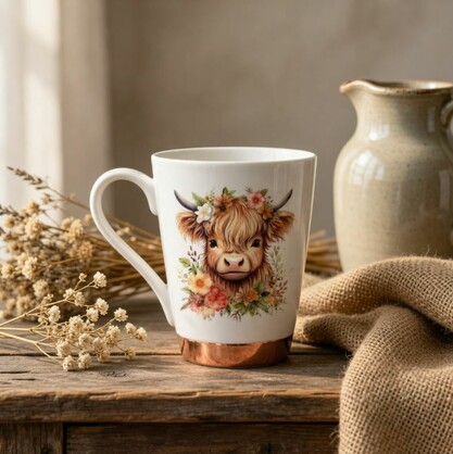 Highlander Cow Coffee Mugs 1