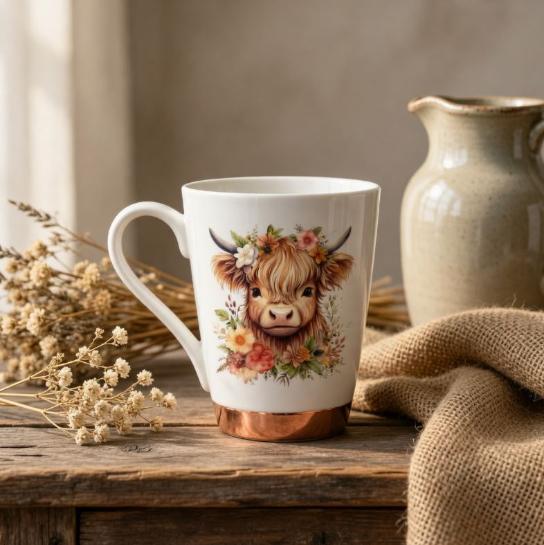 Highlander Cow Coffee Mugs 1