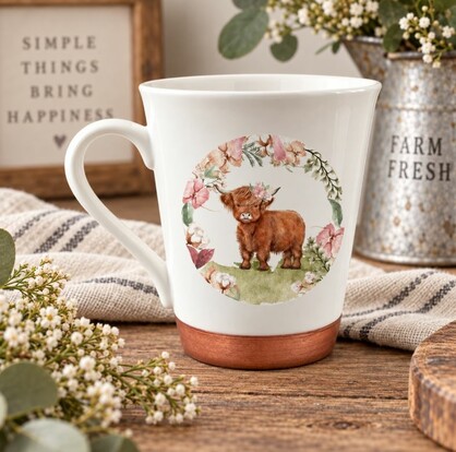 Highlander Cow Coffee Mugs 1