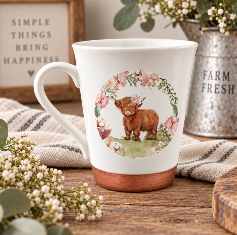 Highlander Cow Coffee Mugs 1