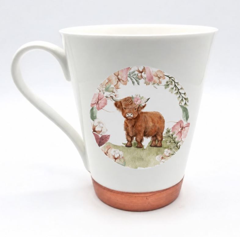 Highlander Cow Coffee Mugs 1