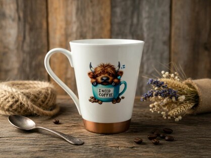 Highlander Cow Coffee Mugs 1