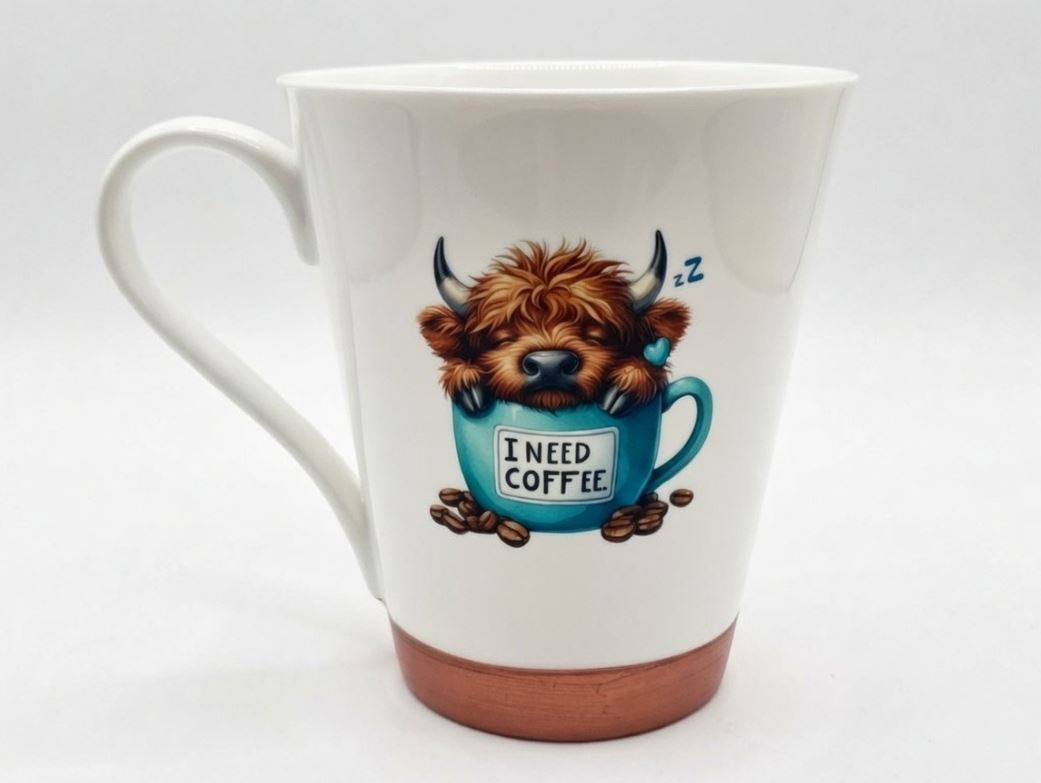 Highlander Cow Coffee Mugs 1