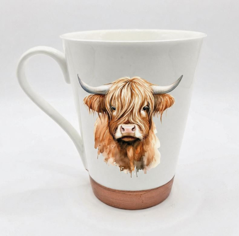 Highlander Cow Coffee Mugs 1