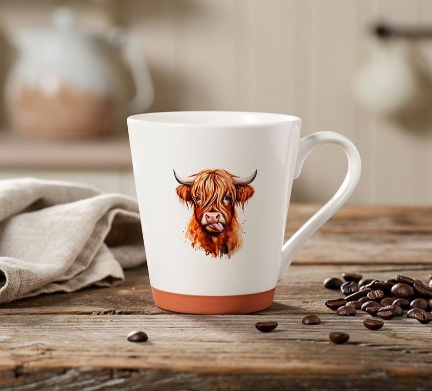Highlander Cow Coffee Mugs 1