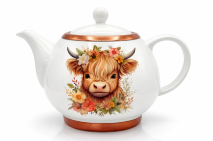 HIGHLANDER COW TEA POT