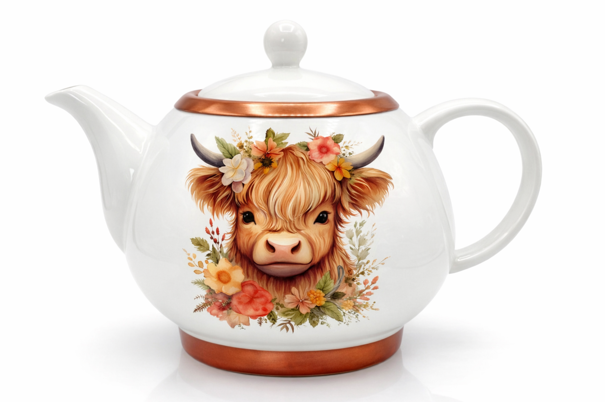 HIGHLANDER COW TEA POT