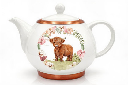 HIGHLANDER COW TEA POT