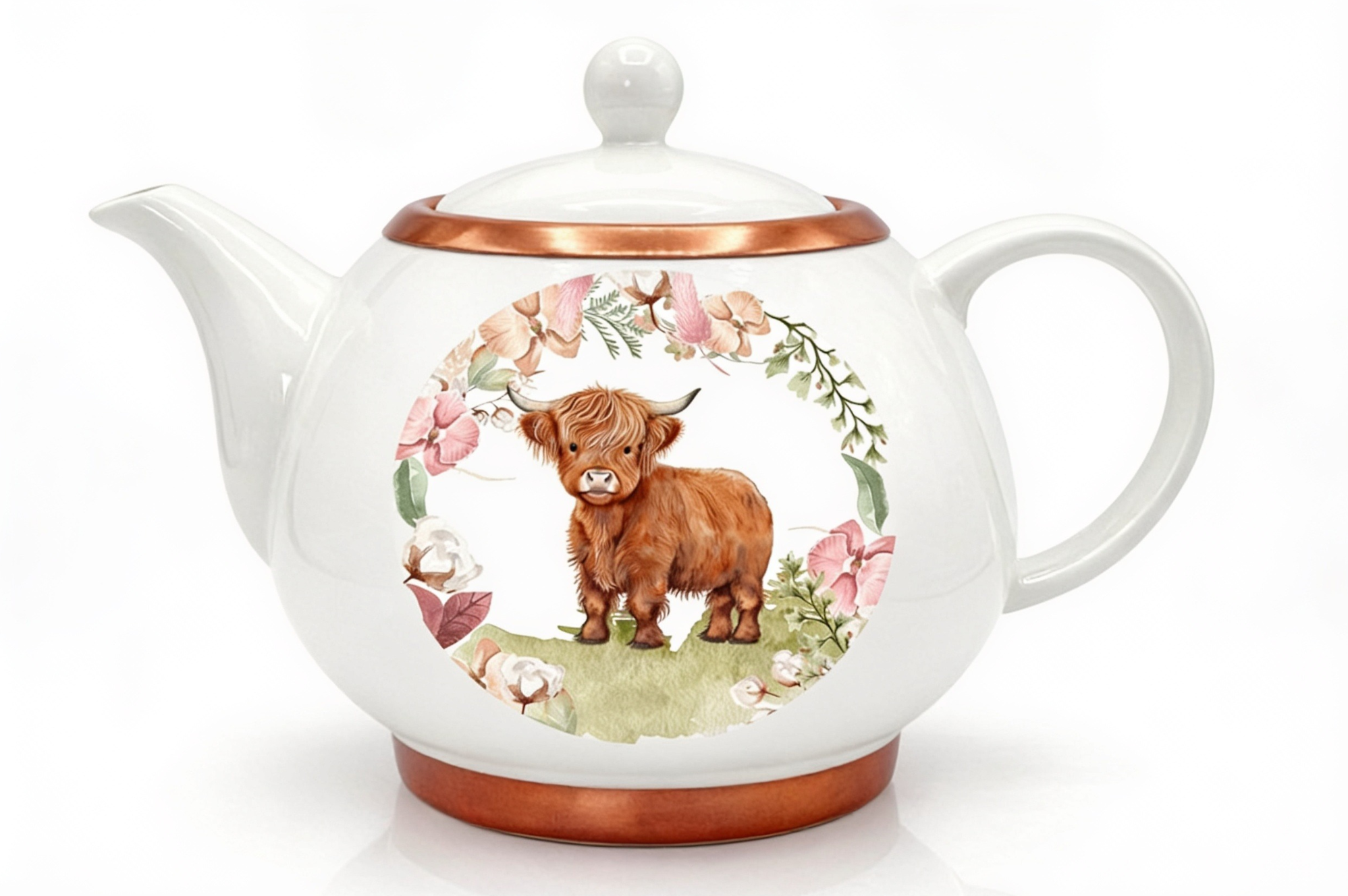 HIGHLANDER COW TEA POT