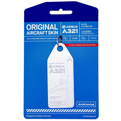 Aviationtag Airbus A321 Metrojet - White