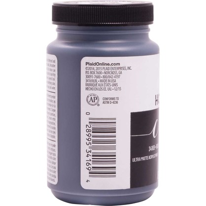 FolkArt Home Decor Chalk Paint 236ml Rich Black