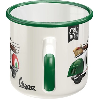 Nostalgic-Art Enamel Mug Vespa Italian Legend 8x8x8xcm