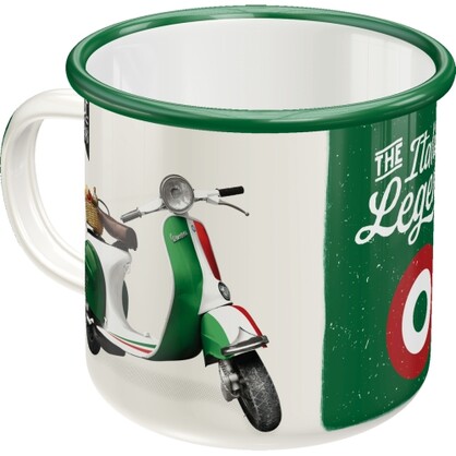 Nostalgic-Art Enamel Mug Vespa Italian Legend 8x8x8xcm