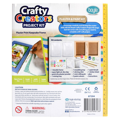 Crafty Creators Plaster Print Keepsake Frame Project Kit